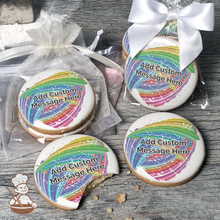Load image into Gallery viewer, Splash of Color Custom Message Cookies (Round)