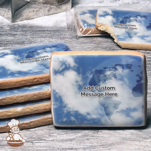 Clearly our Earth Custom Message Cookies (Rectangle)