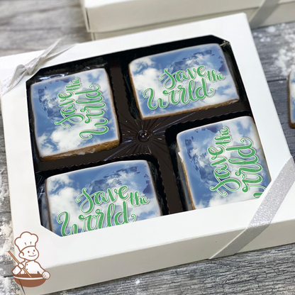 Clearly our Earth Cookie Gift Box (Rectangle)