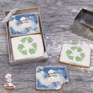 Clearly our Earth Logo Cookie Small Gift Box (Rectangle)