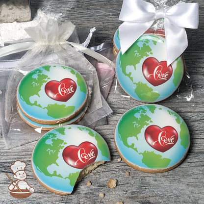 Heart this Earth Cookies (Round)