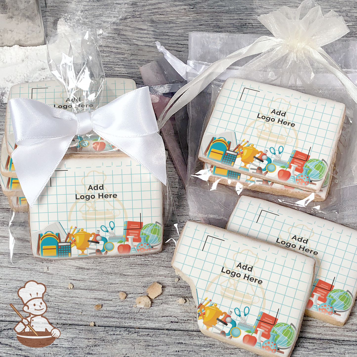 School Rules Logo Cookies (Rectangle)