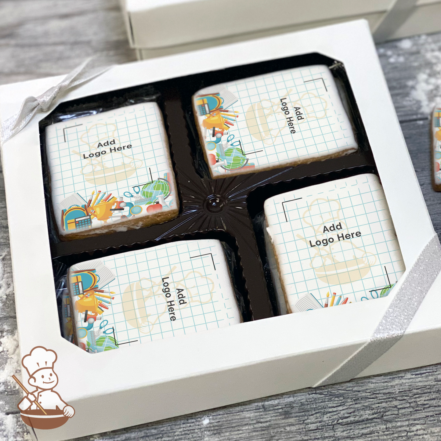School Rules Logo Cookie Large Gift Box (Rectangle)