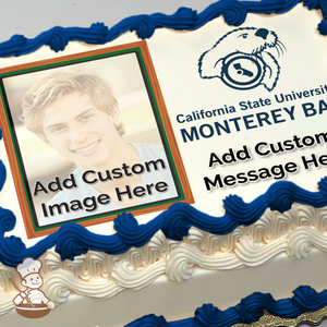 Go CSUMB Otters Custom Photo Cake