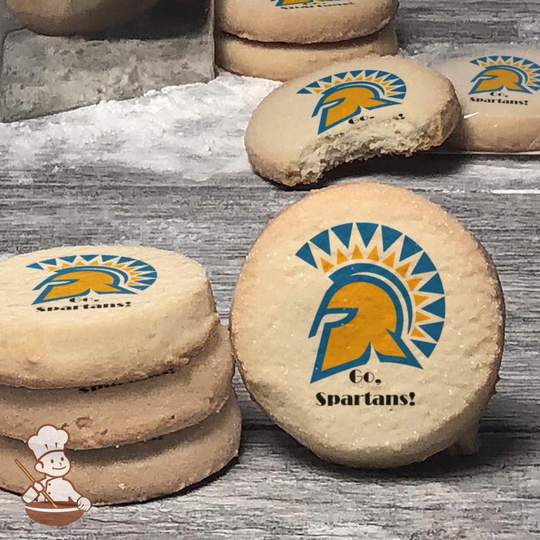 Go San Jose State Spartans Cookies (Round Unfrosted)