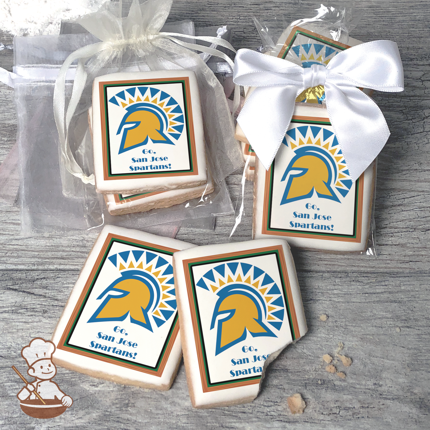 Go San Jose State Spartans Cookies (Rectangle)
