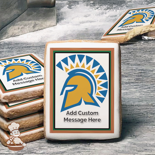 Go San Jose State Spartans Custom Message Cookies (Rectangle)