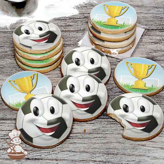 Soccer Ball Cookie Set (Round)