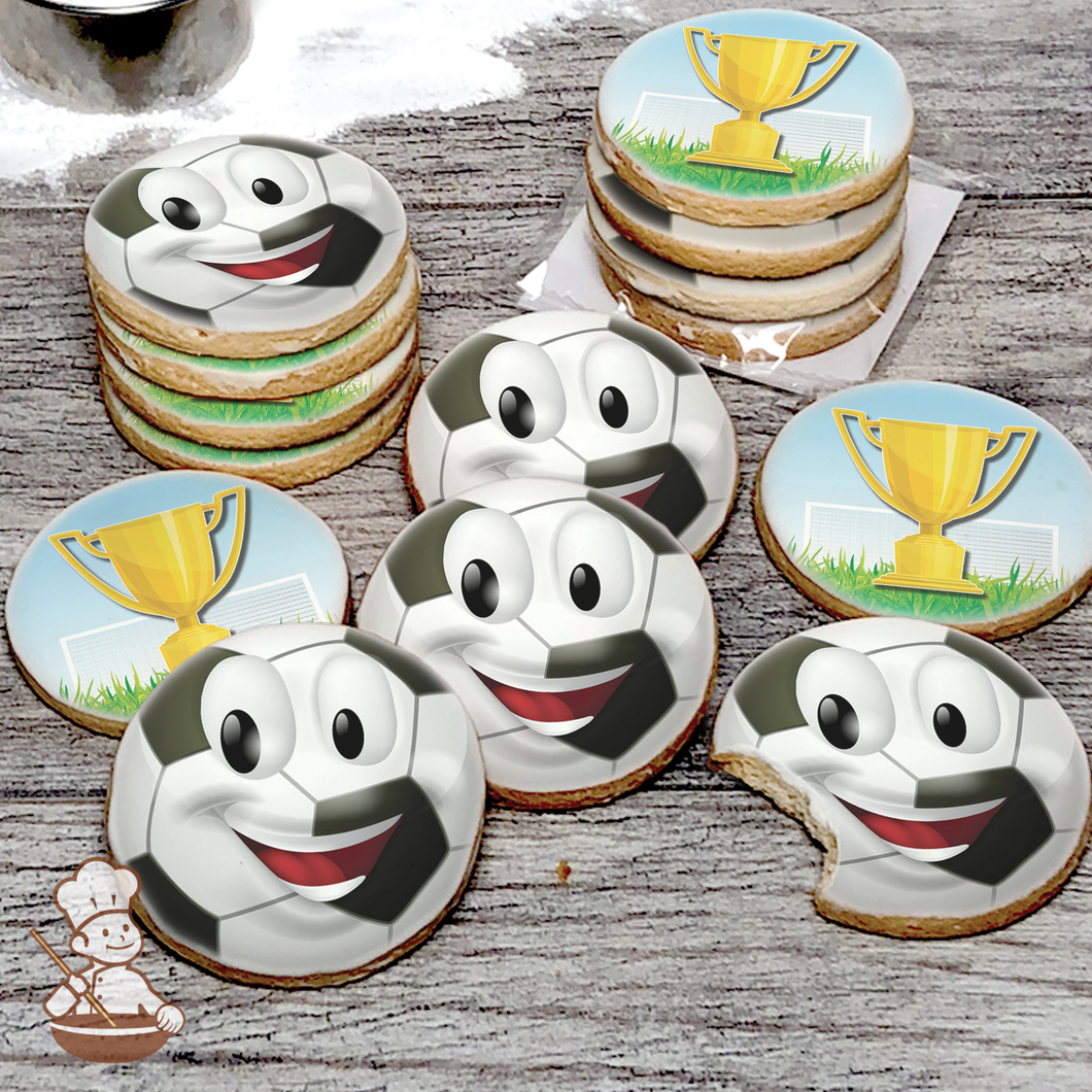 Soccer Ball Cookie Set (Round)