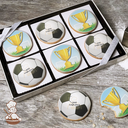 Soccer Ball Logo Cookie Gift Box (Round)