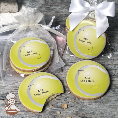 Tennis Ball Logo Cookies (Round)