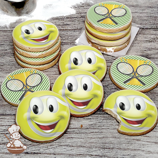 Tennis Ball Cookie Set (Round)