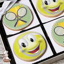 Load image into Gallery viewer, Tennis Ball Cookie Gift Box (Round)