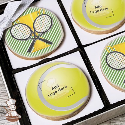 Tennis Ball Logo Cookie Gift Box (Round)