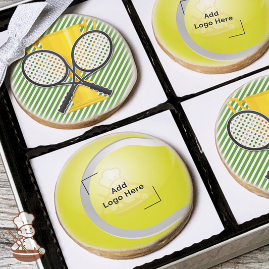 Tennis Ball Logo Cookie Gift Box (Round)