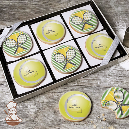Tennis Ball Logo Cookie Gift Box (Round)