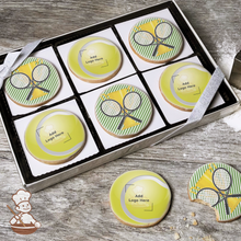 Load image into Gallery viewer, Tennis Ball Logo Cookie Gift Box (Round)
