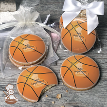 Load image into Gallery viewer, Basketball Logo Cookies (Round)