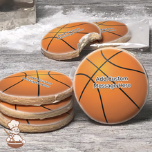 Load image into Gallery viewer, Basketball Custom Message Cookies (Round)