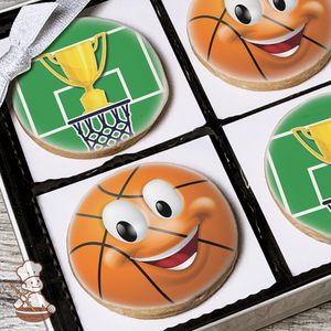 Basketball Cookie Gift Box (Round)