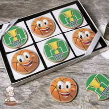 Load image into Gallery viewer, Basketball Cookie Gift Box (Round)