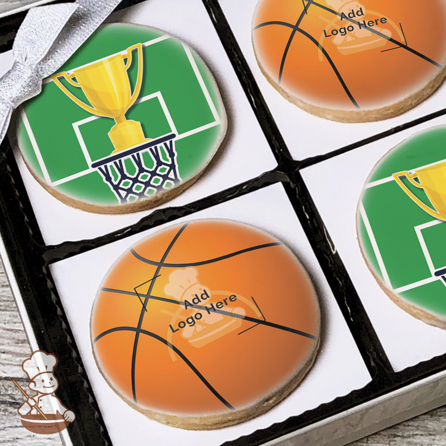 Basketball Logo Cookie Gift Box (Round)