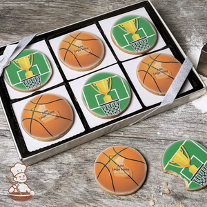 Basketball Logo Cookie Gift Box (Round)