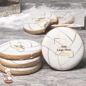 Volleyball Logo Cookies (Round)