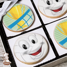 Load image into Gallery viewer, Volleyball Cookie Gift Box (Round)