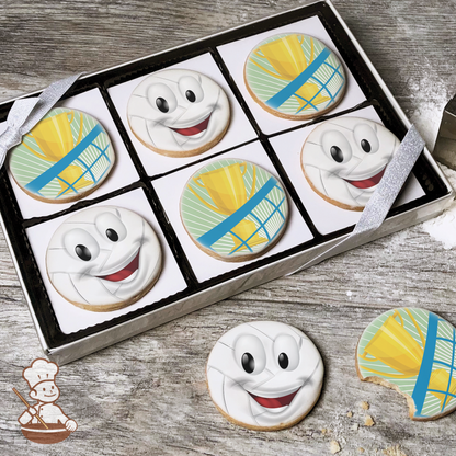 Volleyball Cookie Gift Box (Round)