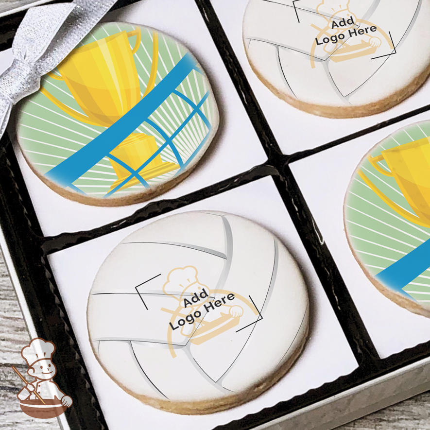 Volleyball Logo Cookie Gift Box (Round)