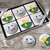 Golf Ball Cookie Gift Box (Round)