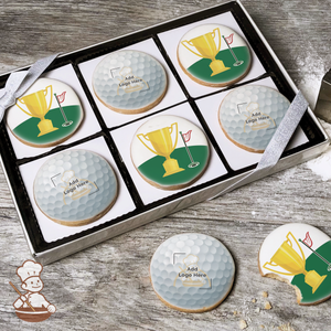 Golf Ball Logo Cookie Gift Box (Round)