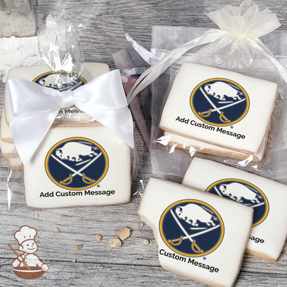 NHL Boston Sabres Custom Message Cookies (Rectangle)