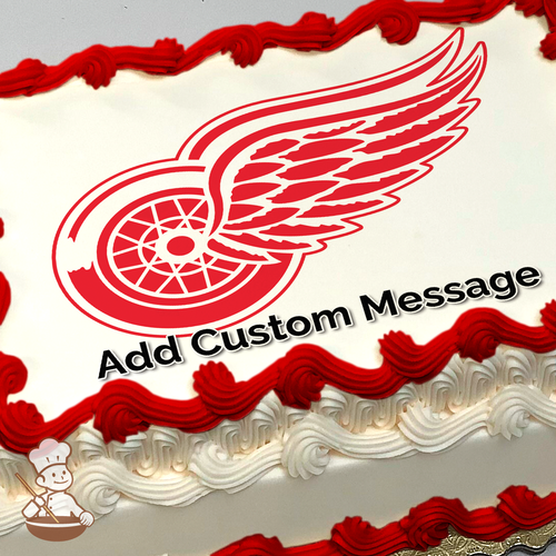 NHL Detroit Red Wings Photo Cake