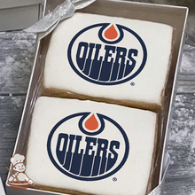 Load image into Gallery viewer, NHL Edmonton Oilers Cookie Gift Box (Rectangle)
