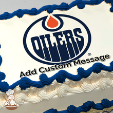 Load image into Gallery viewer, NHL Edmonton Oilers Photo Cake