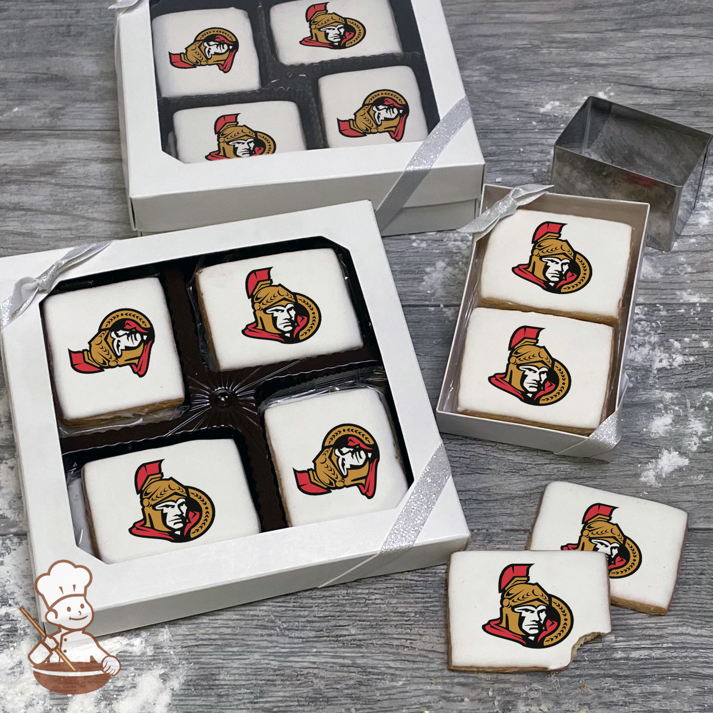 NHL Ottawa Senators Cookie Gift Box (Rectangle)