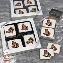 Load image into Gallery viewer, NHL Ottawa Senators Cookie Gift Box (Rectangle)