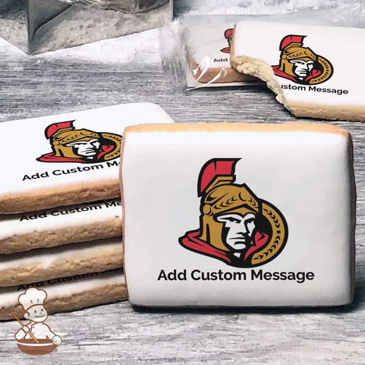 NHL Ottawa Senators Custom Message Cookies (Rectangle)