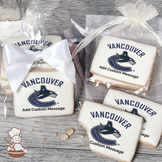 NHL Vancouver Canucks Custom Message Cookies (Rectangle)