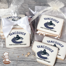 Load image into Gallery viewer, NHL Vancouver Canucks Custom Message Cookies (Rectangle)