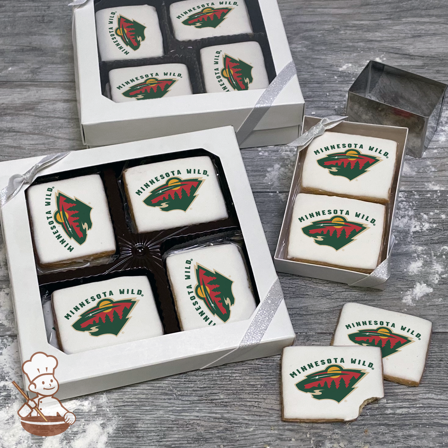 NHL Minnesota Wild Cookie Gift Box (Rectangle)