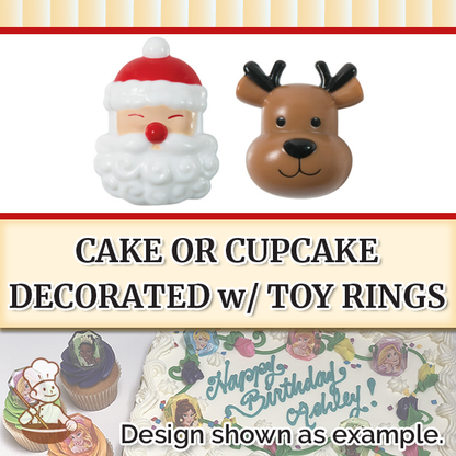 Jolly Santa And Reindeer Rings (free design)