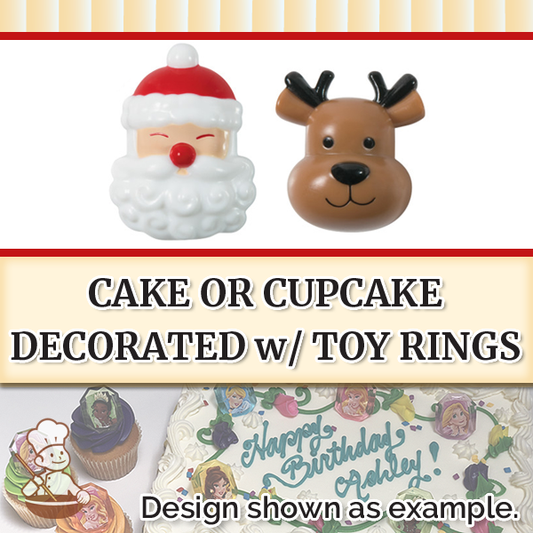 Jolly Santa And Reindeer Rings (free design)