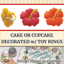 Load image into Gallery viewer, Hibiscus Flower Rings (free design)