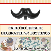 Load image into Gallery viewer, Stache Bash Rings (free design)