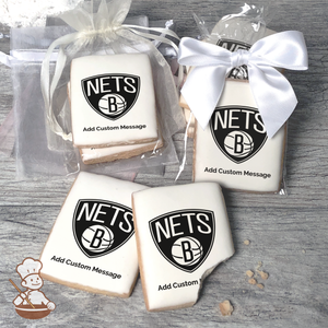 NBA Brooklyn Nets Custom Message Cookies (Rectangle)