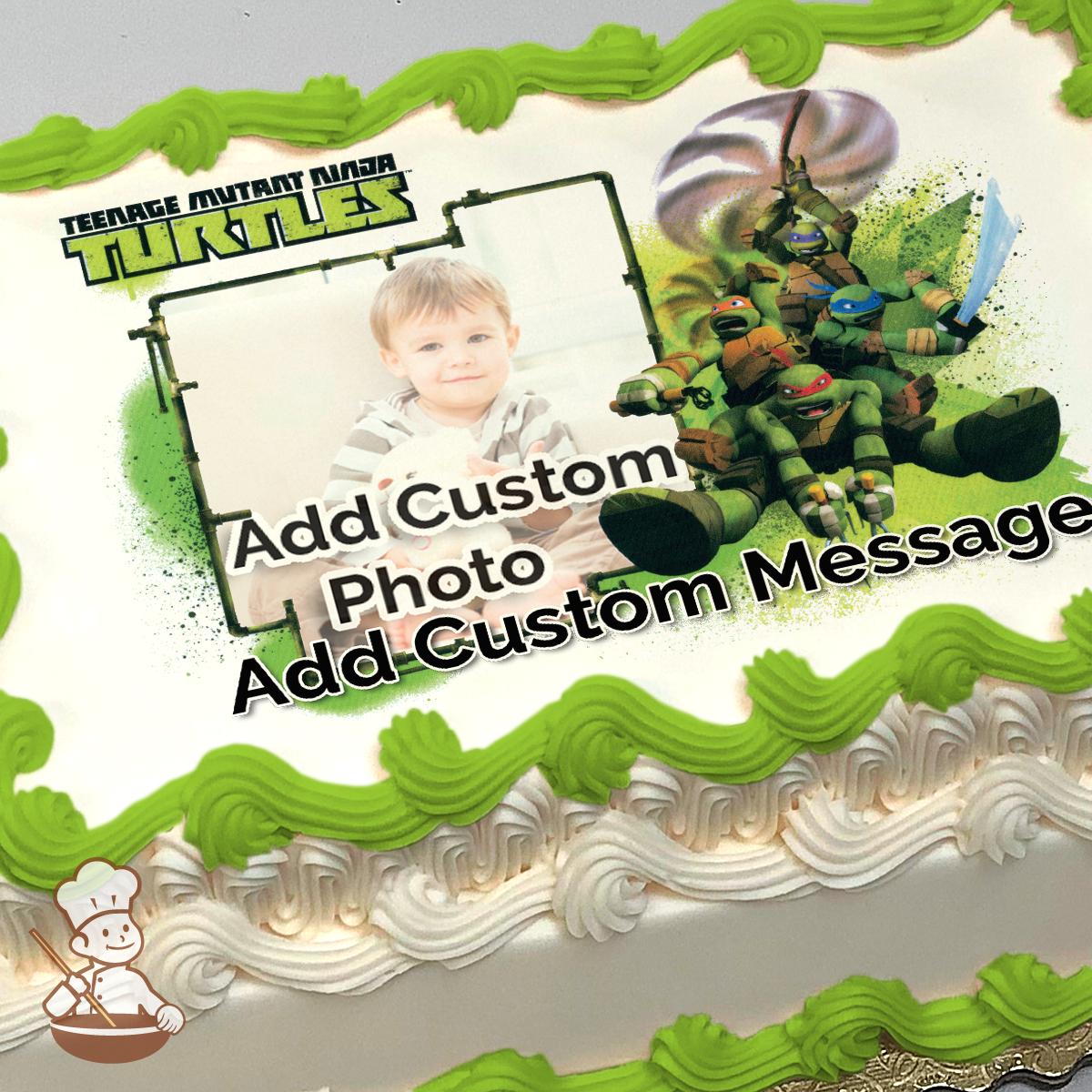 Teenage Mutant Ninja Turtles Ninja Turtles Custom Photo Cake