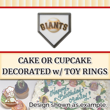Load image into Gallery viewer, MLB San Francisco Giants Home Plate Rings (free design)